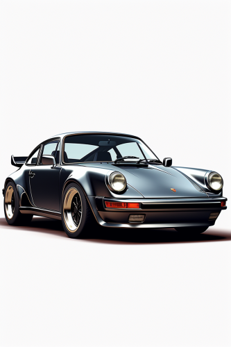 4. Classic Porsche 911 Architectural Illustration in 1979