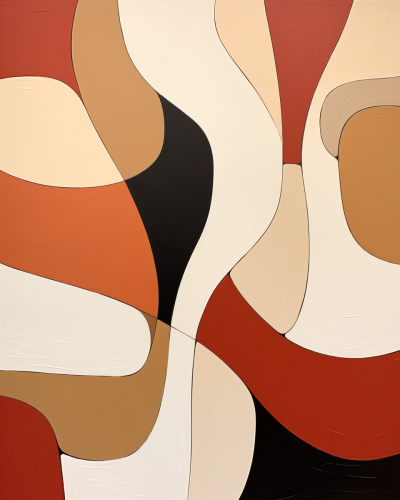 4. Abstract art with shapes and colors