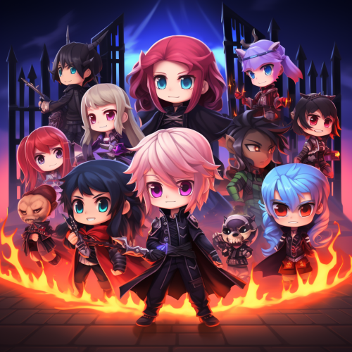 4. Cute characters in Gacha Life game