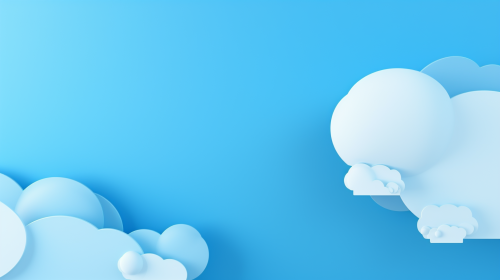 Minimalistic blue speech bubbles