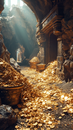 4. Realistic Image of Mali Empire's Gold Storage