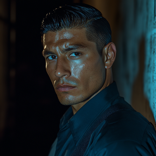 1950’s Mexican-American Male Federal Agent at Night