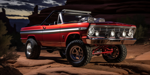 Vintage Ford Fairlane 500 Convertible