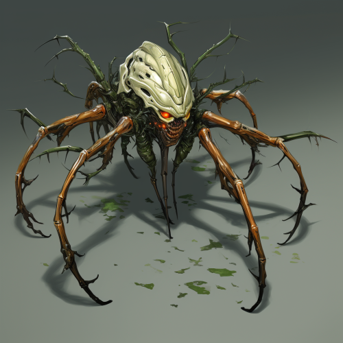 Stick and Leaf 2D Enemy with Leaking Fluid