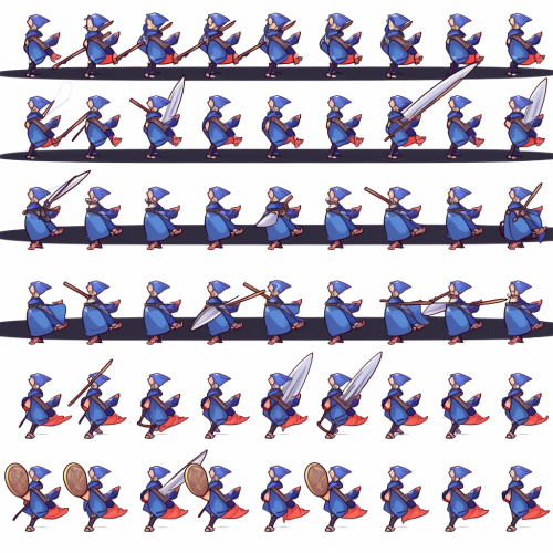 Sword Man Idle Animation Sprite