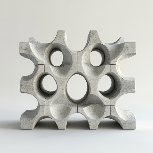 3D Printed Sustainable Seagrassum Lego Facade Component