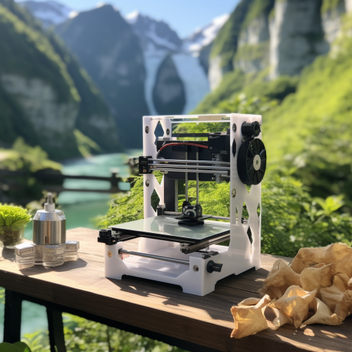 3D Printer on Table in Nature