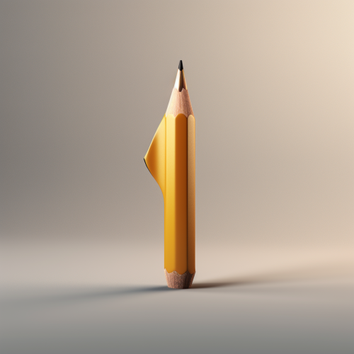 3D Rendered Pencil Image