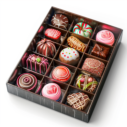 3D sweetbox white background