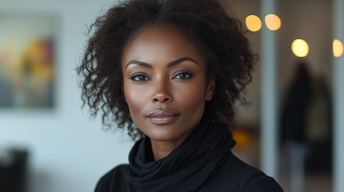 40-Year-Old Black Woman's Confident Vogue Photoshoot