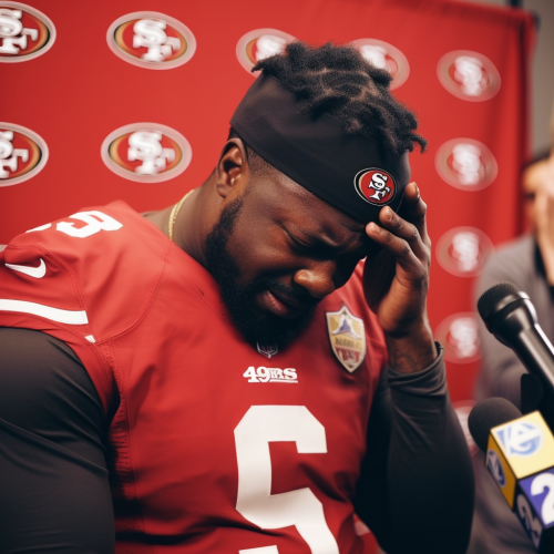 49ers players crying emotional scene 49ers players crying emotional scene