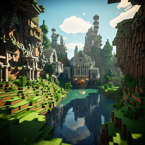 High-quality Minecraft AR images