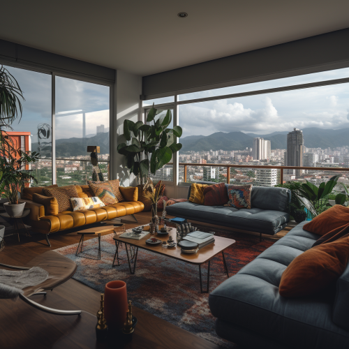 Beautiful Colombian Apartment Living Room