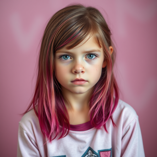 A 13-year-old girl with ugly face at 170cm