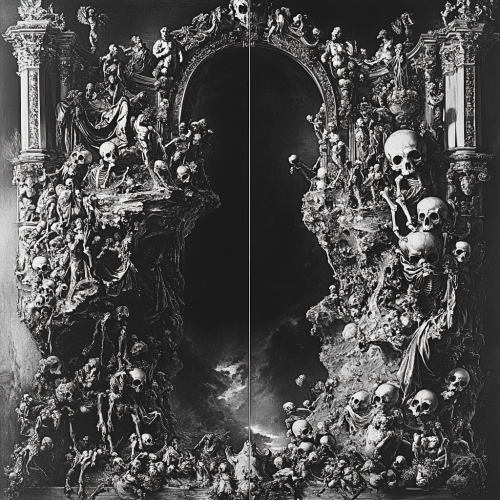 A Baroque Scene of Life and Death split