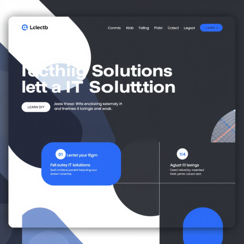 A Bauhaus-Style IT Solutions Company Website