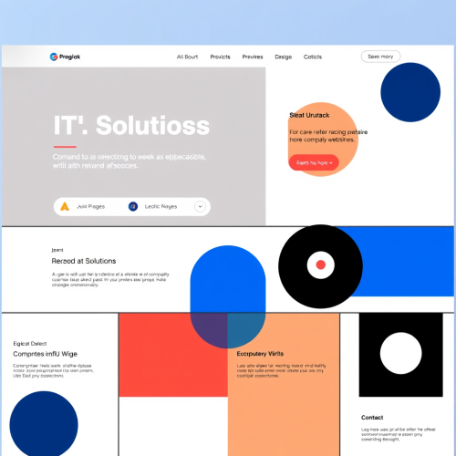 A Bauhaus-style IT Solutions Company Website