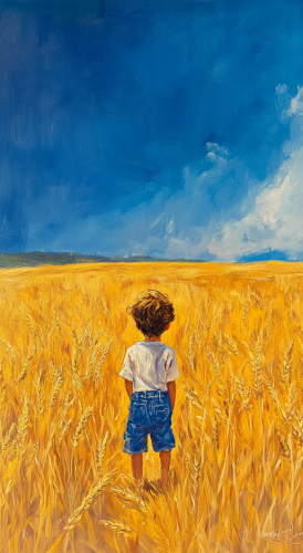 A Boy's Journey Through Greek Wheatfields