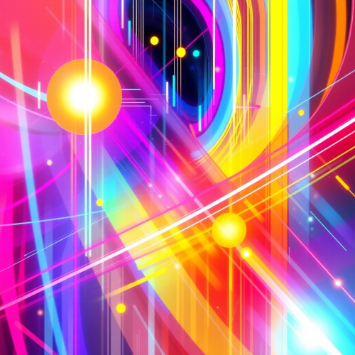 A Bright, Abstract, Futuristic Image A Bright, Abstract, Futuristic Image