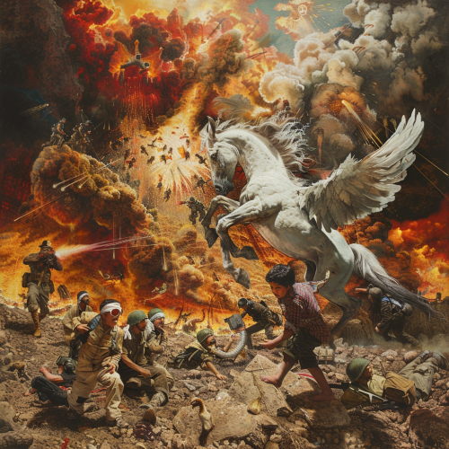 A Child's Escape to Paradise in Armageddon Scene