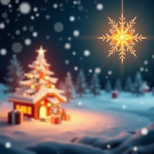 A Christmas-Themed Mobile Wallpaper