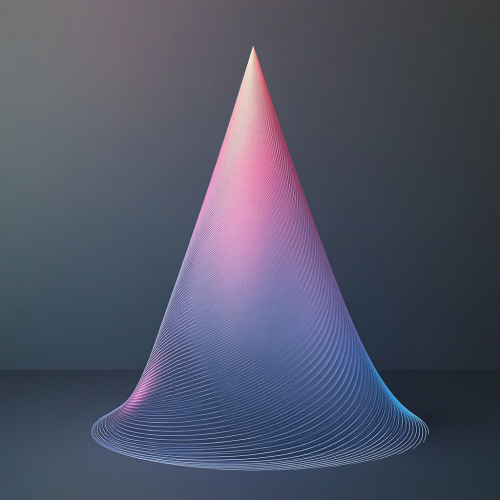 A Colorful Cone Shape in the Middle