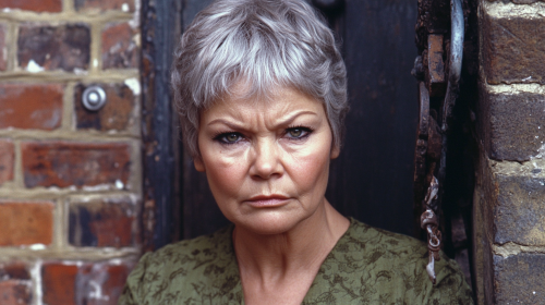 A Concerned Judi Dench in 1960s London