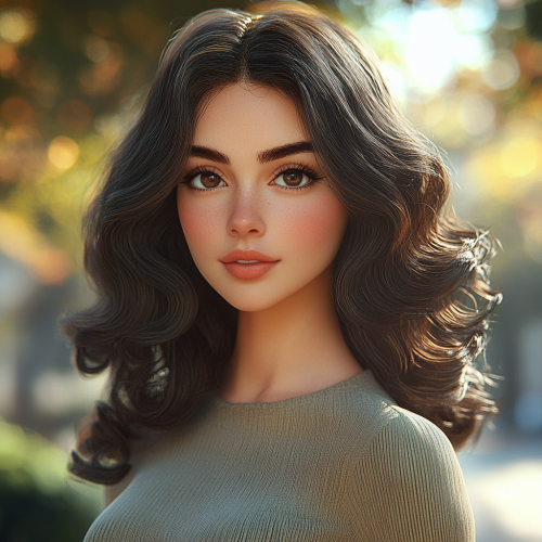 A Confident Persian Woman in Urban Setting