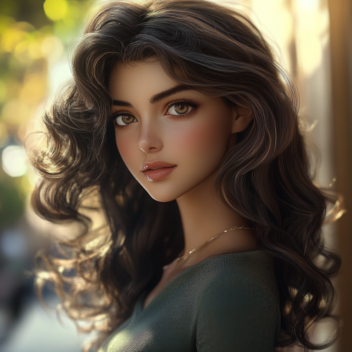 A Confident Persian Woman in a Beautiful Setting