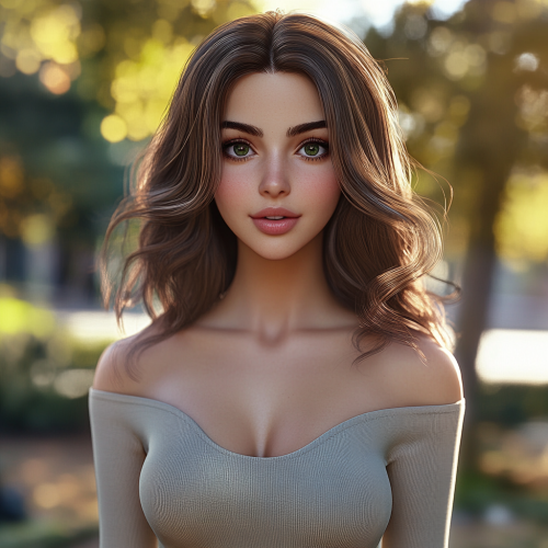 A Confident Persian Woman in a Natural Setting