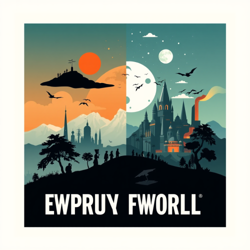 A Contrast Between Utopian and Dystopian Worlds