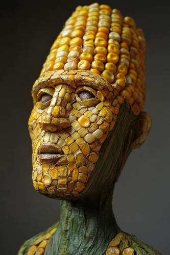 A Corn Man's Head, Created with Corn Goodness