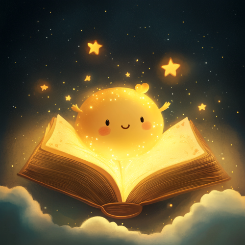 A Curious Character reads Joyful Glowing Book