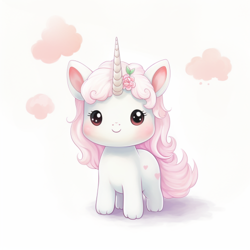 A Cute Little Unicorn in Boho Style