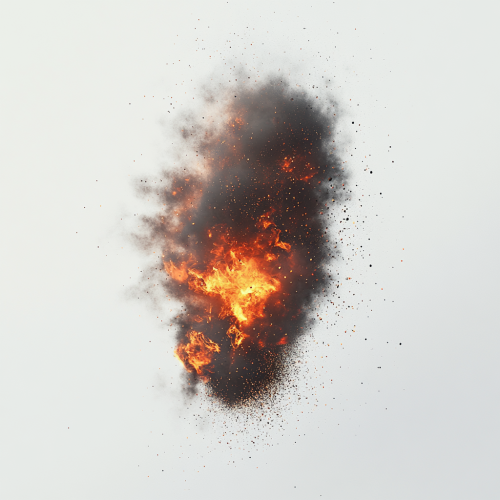 A Detailed Image of a Glowing Fire