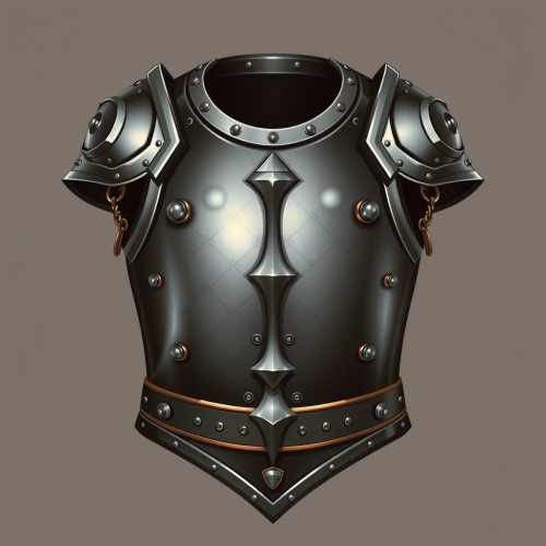 A Dwarven Brushed Metal Breastplate