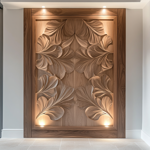 A Elegant Wall Section by Rolex with Lighting