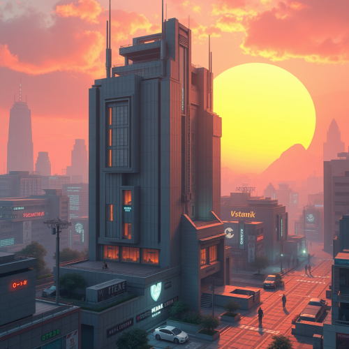 A Futuristic, Blocky Real-Life Setting