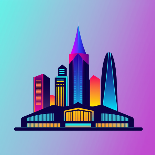 A Futuristic Multicolored Real Estate Logo Design