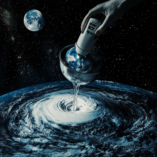 A Giant Hand Mixes Earth's Ocean like Dough