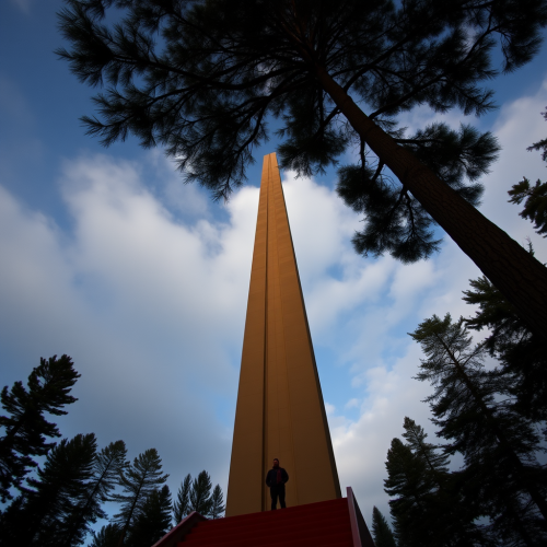 A Giant Man Standing 99 Feet Tall