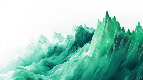 A Green Stock Chart Going Up