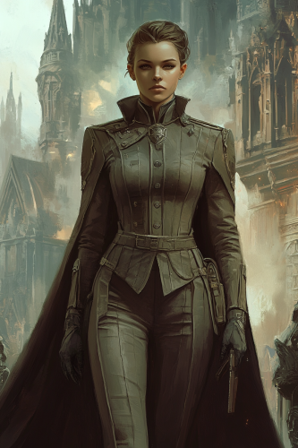 A Grimdark Government Administrator in Full Uniform