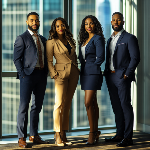 A Group of Diverse Executives Looking Towards Future