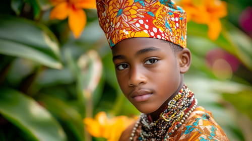 A Handsome Saint Lucia's Royal Prince Portrait