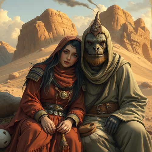 A Human and a Gorilla Together