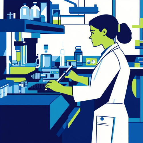 A Lab Technician Working in Professional Environment