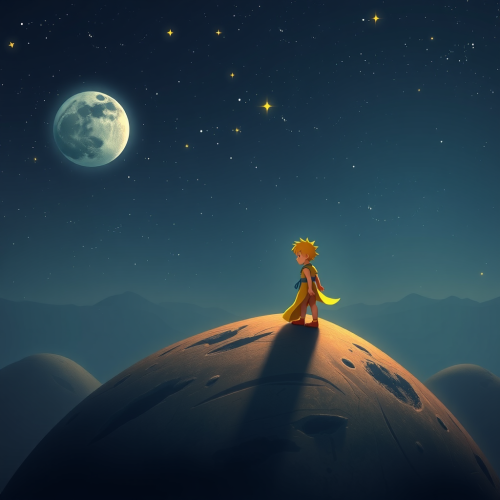 A Little Prince on His Planet.