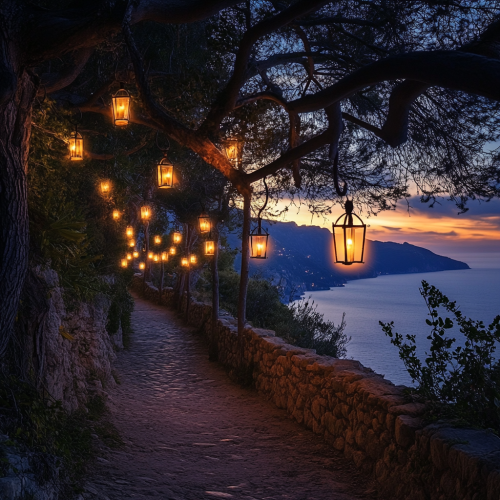 A Magical Sunrise Path by the Sea