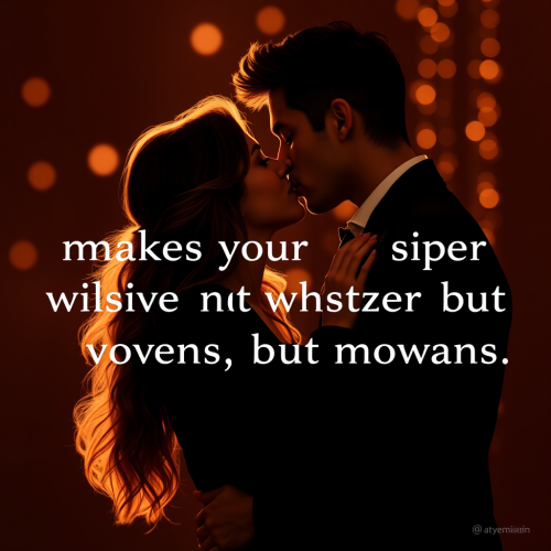 A Man Making his Loved One Whisper Moans